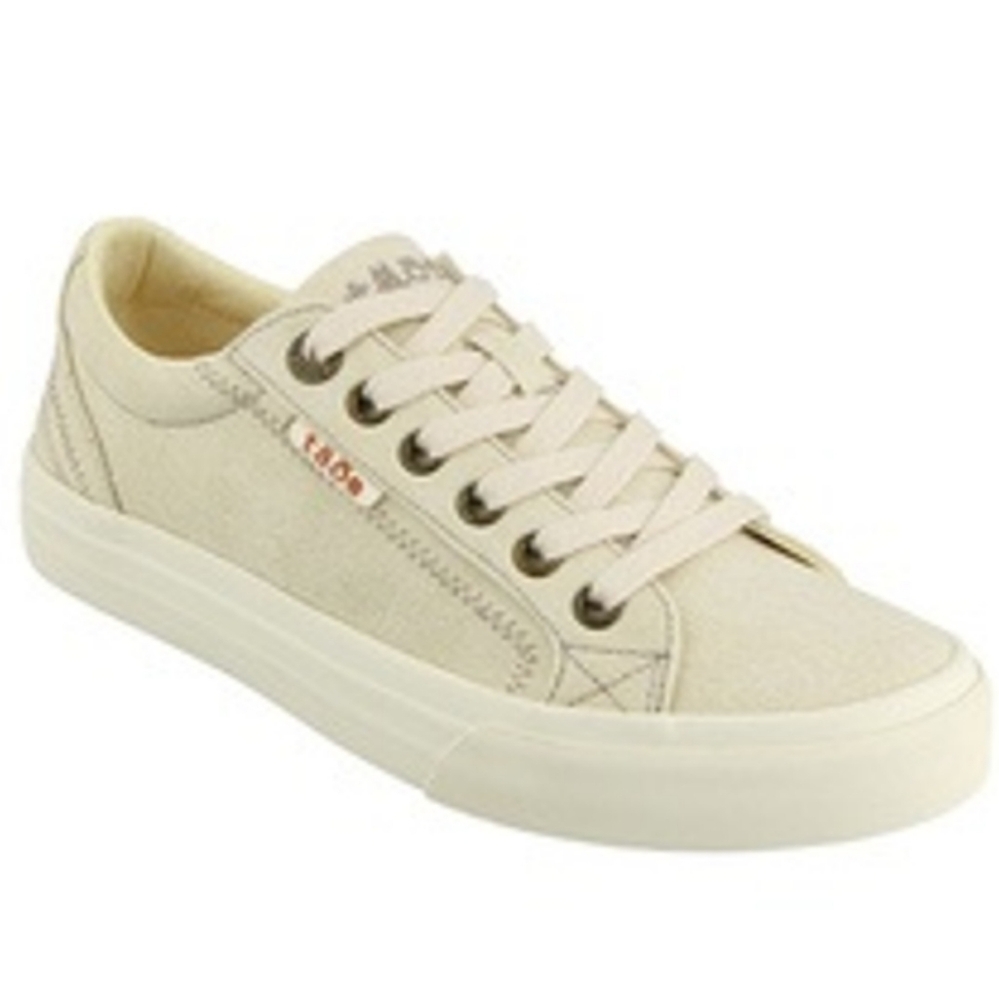 Taos Plim Soul Beige Washed Canvas Sneaker Size‎ 7.5, Women's